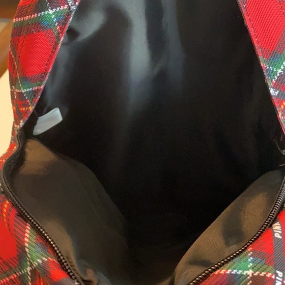 Pink by Victoria Secret Red Plaid Campus Backpack - Picture 8 of 12